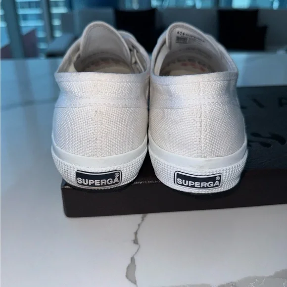 Alaïa's collaboration with Superga / Blanc Casse White Sneakers Womens SZ: 38 - Picture 6 of 8